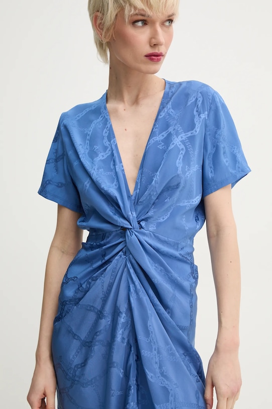 Hodvábne šaty ZADIG&VOLTAIRE modrá WWDR02420.425