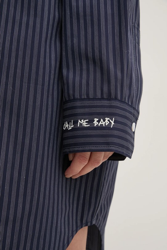 Bavlnené šaty ZADIG&VOLTAIRE WWDR02517.404 tmavomodrá