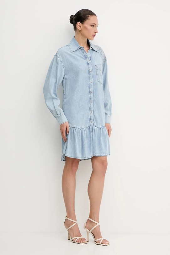 Liu Jo rochie din denim UA5129.D4851 albastru SS25