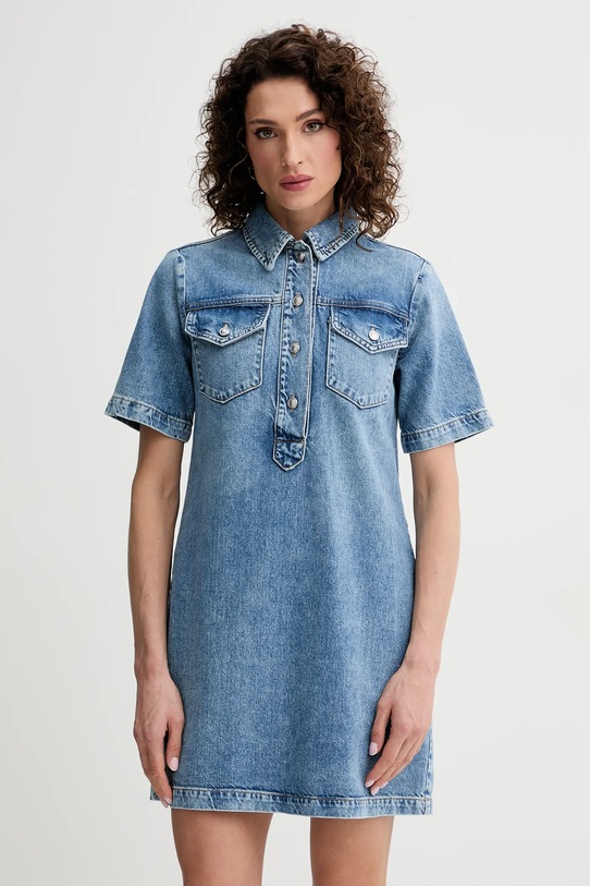 Джинсова сукня Liu Jo casual блакитний UA5191.D4990