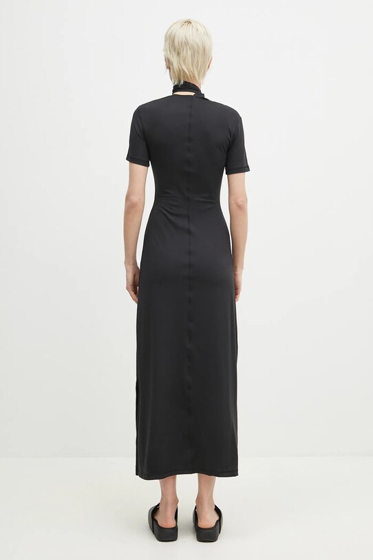 Odzież Y-3 sukienka Fitted Neck Closure Dress JI7088 czarny