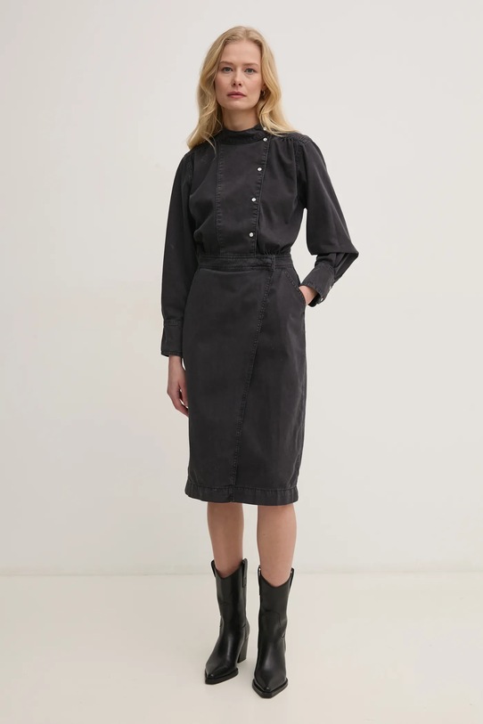 Džínové šaty BA&SH BAKIE 1E25BAKI šedá SS25