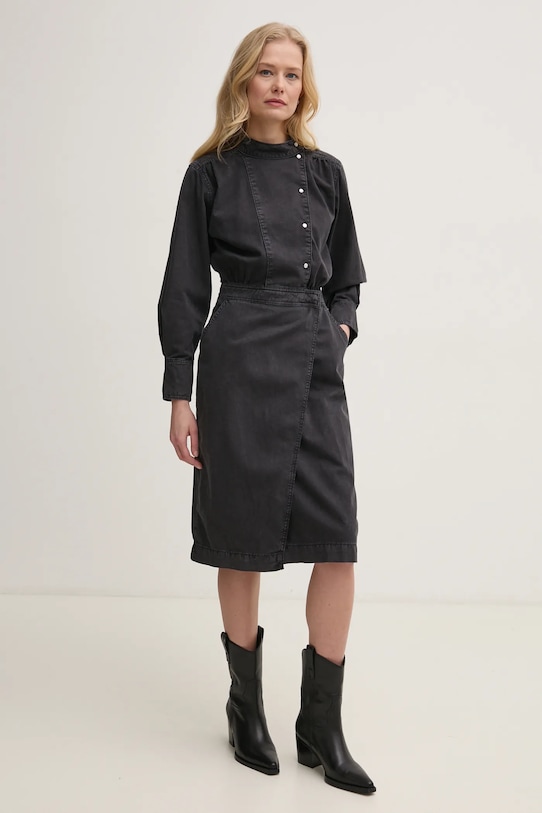 Džínové šaty BA&SH BAKIE šedá 1E25BAKI
