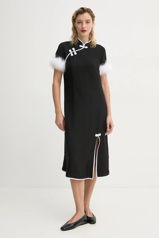 The Sleeper rochie DRDR03P002F negru SS25