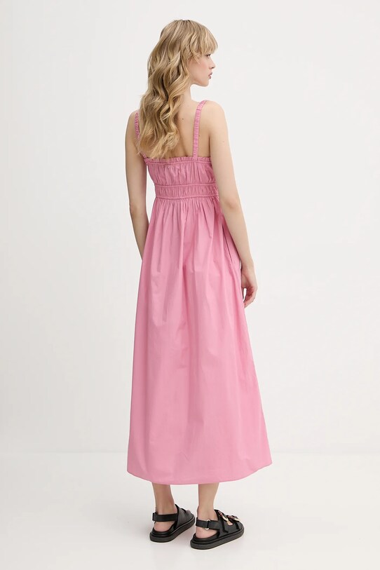 Одежда Хлопковое платье BOSS Orange 50537919 розовый