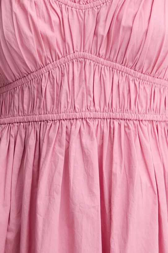 Хлопковое платье BOSS Orange 50537919 розовый