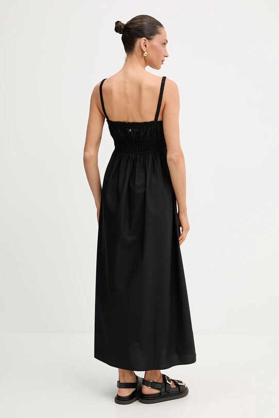 Îmbrăcăminte BOSS Orange rochie din bumbac 50537919 negru