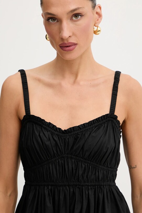 BOSS Orange rochie din bumbac negru 50537919