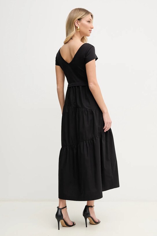 Îmbrăcăminte BOSS Orange rochie din bumbac 50536742 negru