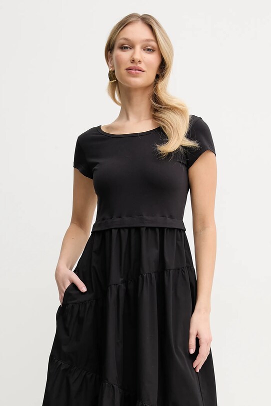 BOSS Orange rochie din bumbac negru 50536742