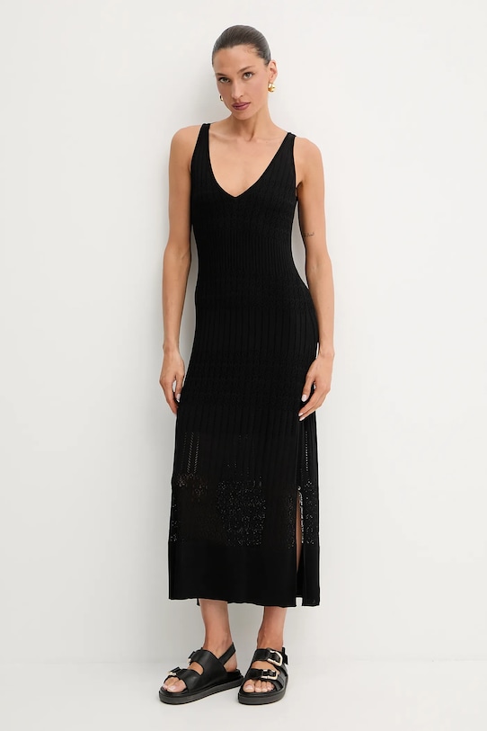 Šaty BOSS Orange maxi černá 50535506