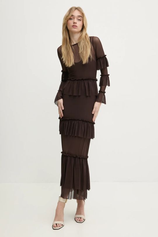 Never Fully Dressed rochie Felicity maxi maro NFDDR1773