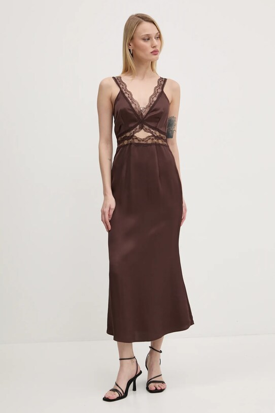 Рокля Never Fully Dressed Mimi кафяв NFDDR1830