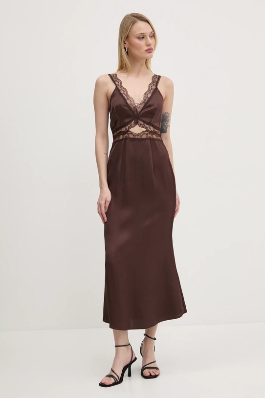 Never Fully Dressed sukienka Mimi brązowy NFDDR1830