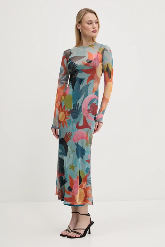 Never Fully Dressed rochie Balearic Mesh turcoaz NFDDR1833