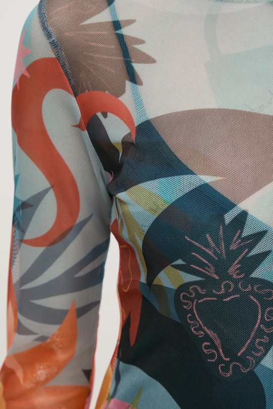 Never Fully Dressed rochie Balearic Mesh NFDDR1833 turcoaz