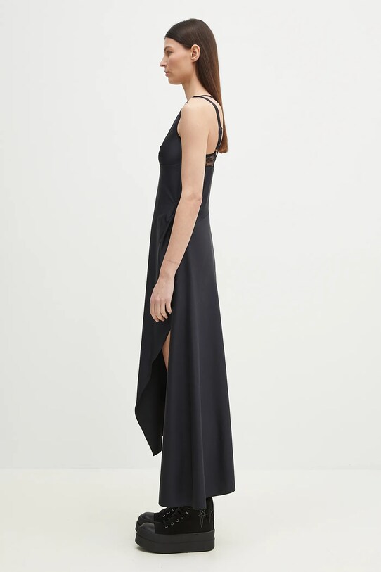 Šaty Coperni Asymmetric Long COPR135545 černá SS25