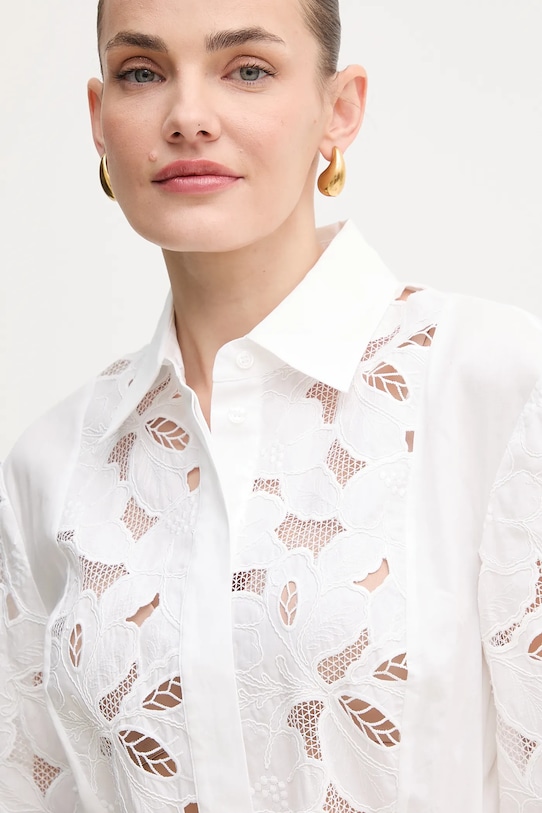 BOSS rochie alb 50535196