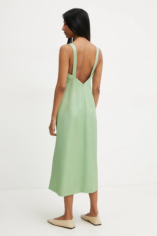 Îmbrăcăminte BOSS rochie din amestec de in 50535332 verde