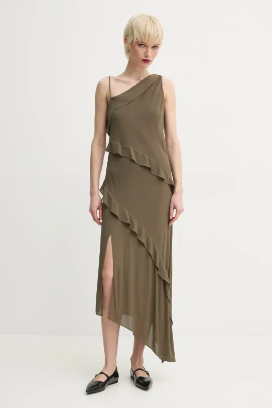 Samsoe Samsoe sukienka SAMOENA Planet friendly zielony F25100180