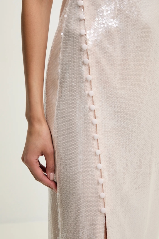 Rotate sukienka 113738800 beżowy