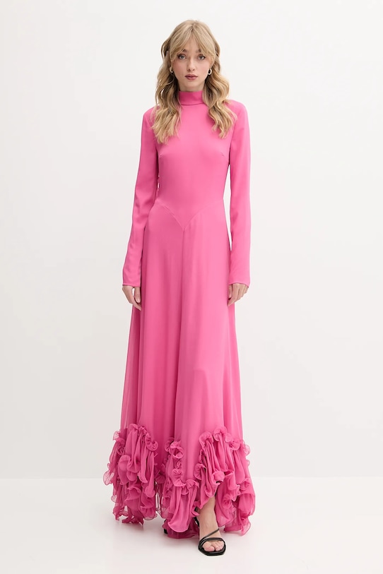 Rotate sukienka 113977504 różowy SS25