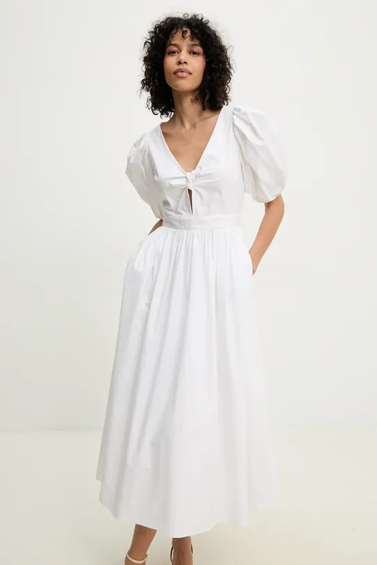 Šaty Rotate látka biela 114478400