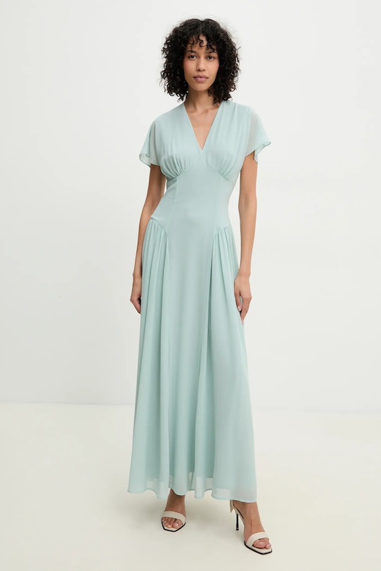 Rotate sukienka 113906305 turkusowy SS25