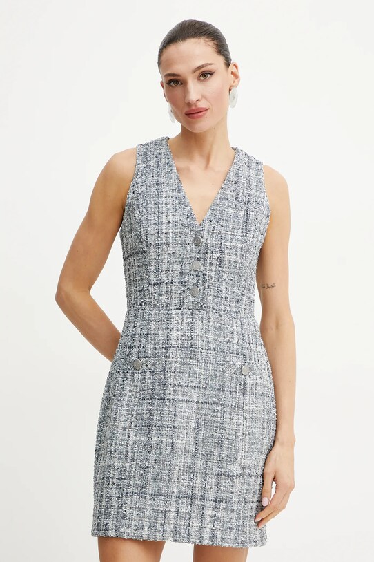 Obleka Guess SADIE Mini mornarsko modra W5GK0E.WH7I0