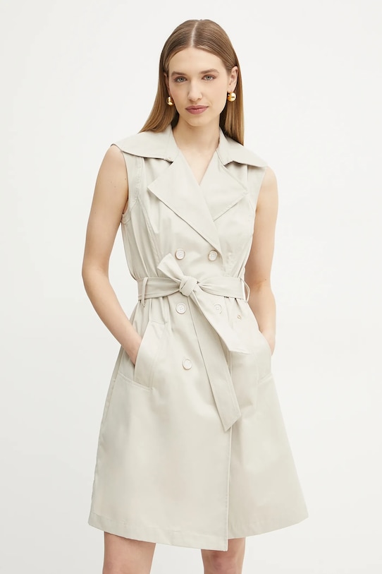 Φόρεμα Guess BENEDETTA casual μπεζ W5GK0V.WH5V1