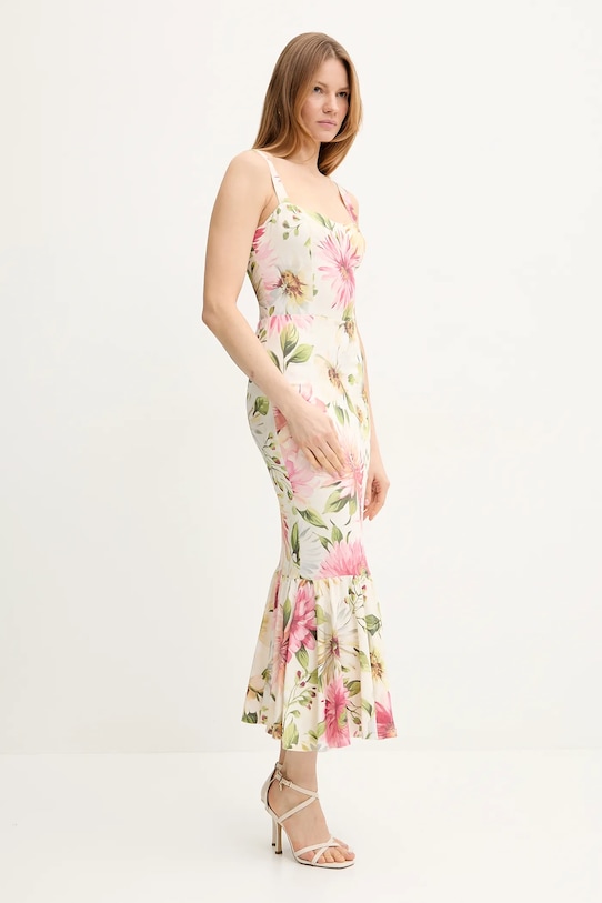 Šaty Guess FLEUR W5GK20.WH4S2 béžová SS25