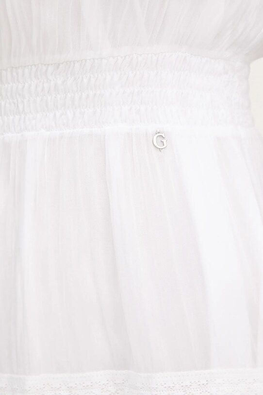 Guess vestito in cotone AUDREY W5GK24.WE550 bianco