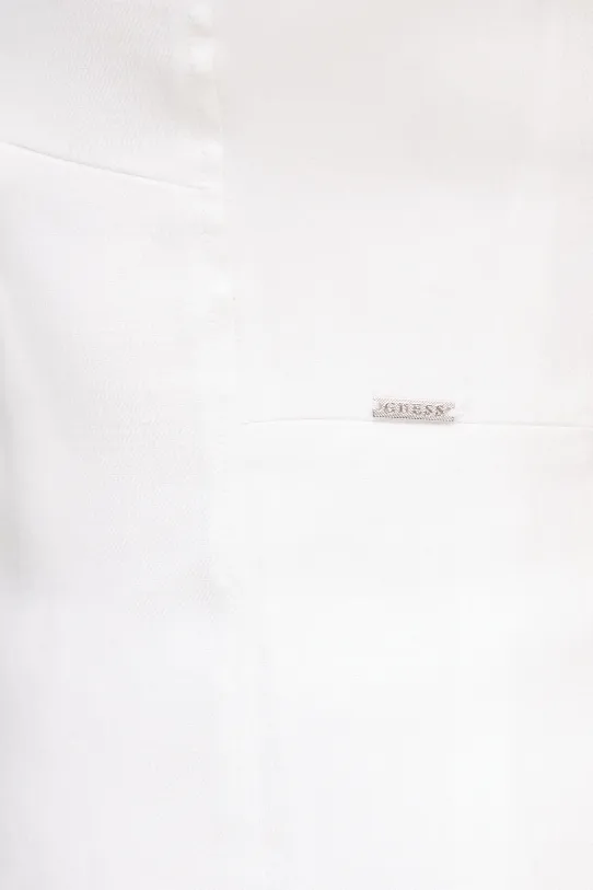 Guess sukienka lniana ISABEAU W5GK41.WH5L2 biały