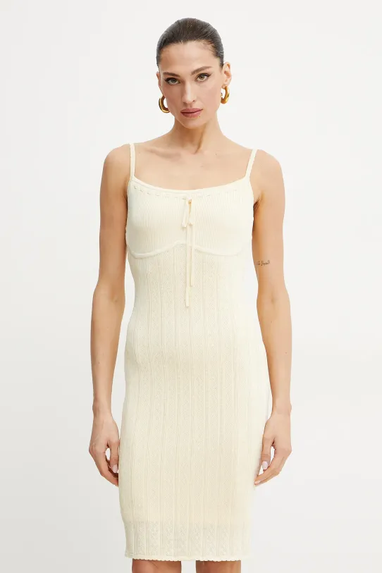 Guess sukienka REINA casual beżowy W5GK67.Z3NX0