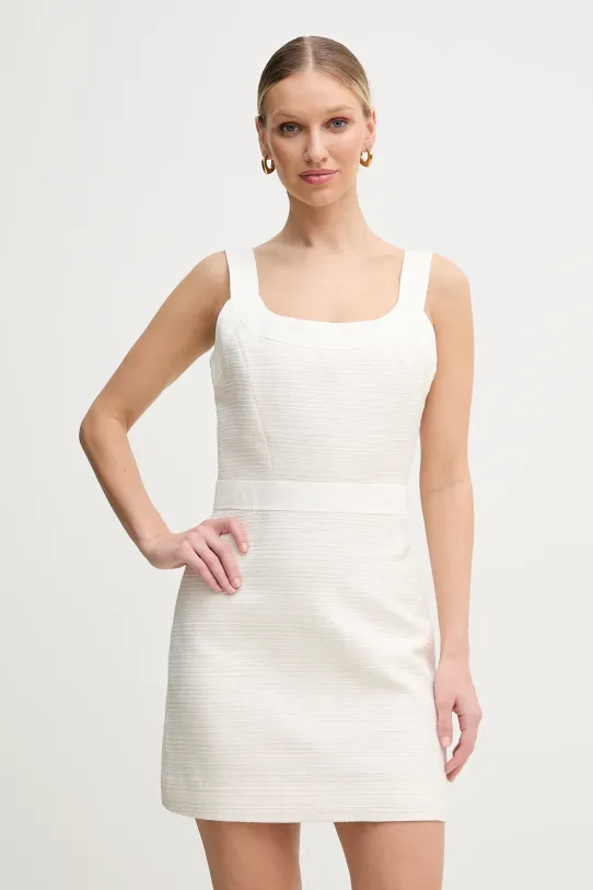 Φόρεμα Guess ELSIE με μοτίβο μπεζ W5GK77.WH610