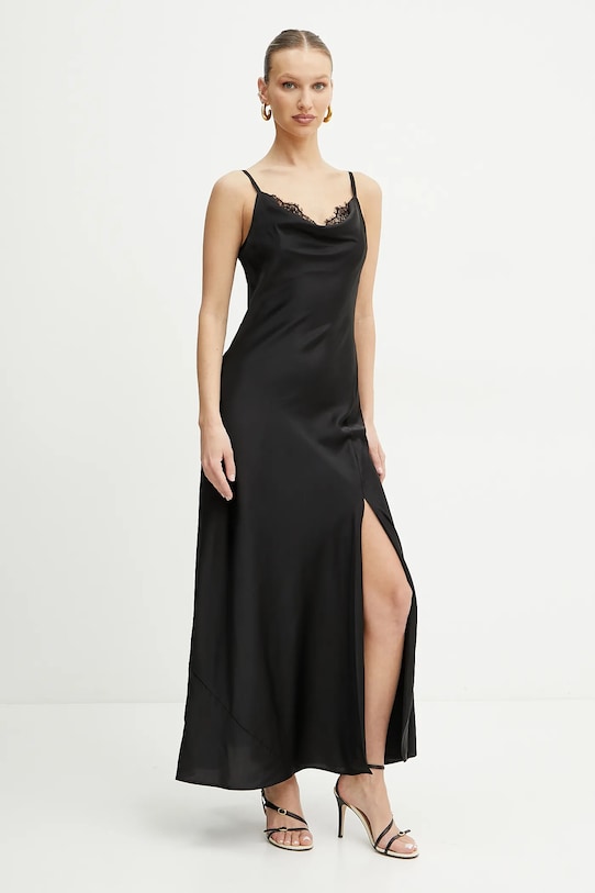 Šaty Guess ADLE maxi černá W5GT10.WF1T2