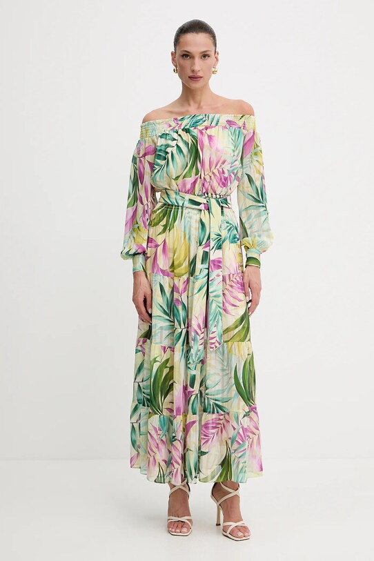 Guess rochie JOSEE rotund verde W5GT16.WH9Z2