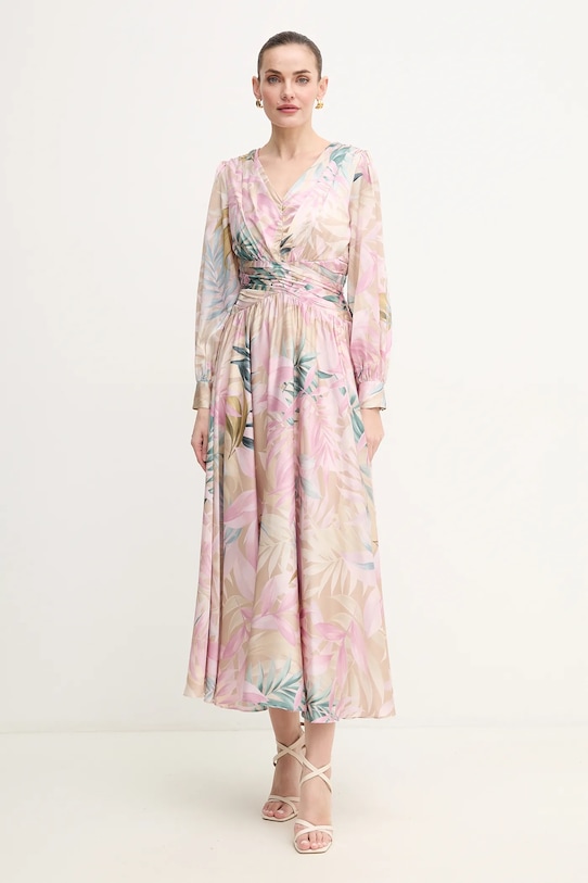 Guess rochie HELENE maxi roz W5PK1U.WD8G2