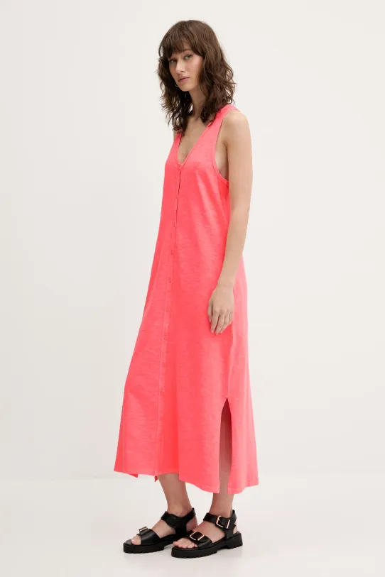 Superdry sukienka bawełniana W8011861A.9SD różowy SS25
