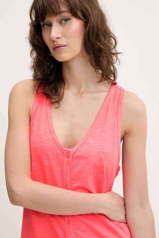 Бавовняна сукня Superdry W8011861A.9SD рожевий
