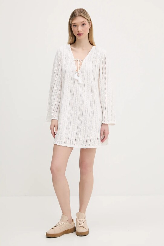 Бавовняна сукня Superdry W8011933A.71D бежевий SS25