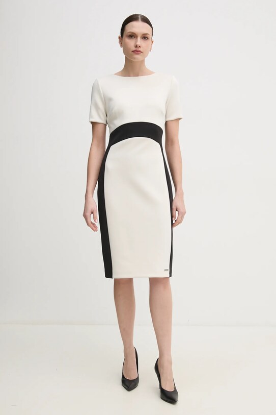 Šaty Calvin Klein K20K208161 béžová SS25
