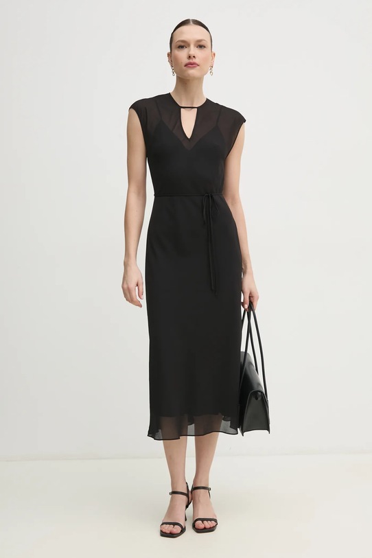 Haljina Calvin Klein midi crna K20K208366