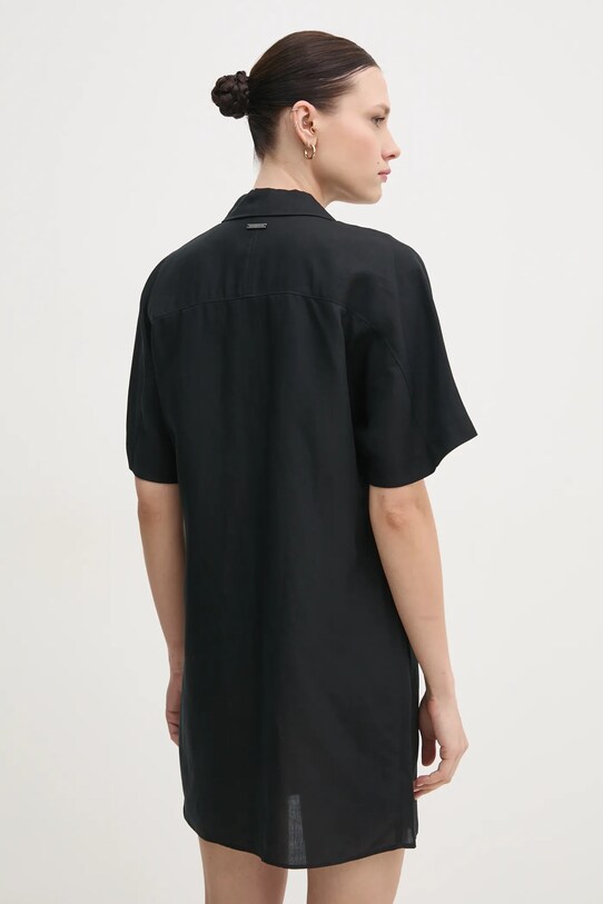 Одяг Сукня з домішкою льону Calvin Klein K20K208382 чорний