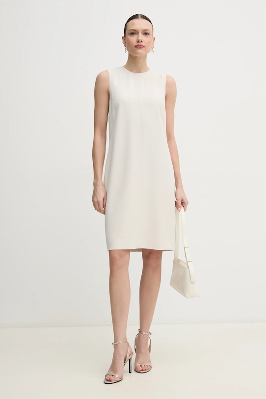 Šaty Calvin Klein látka béžová K20K208390