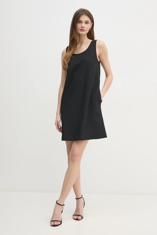 Calvin Klein sukienka LV044B010G czarny SS25
