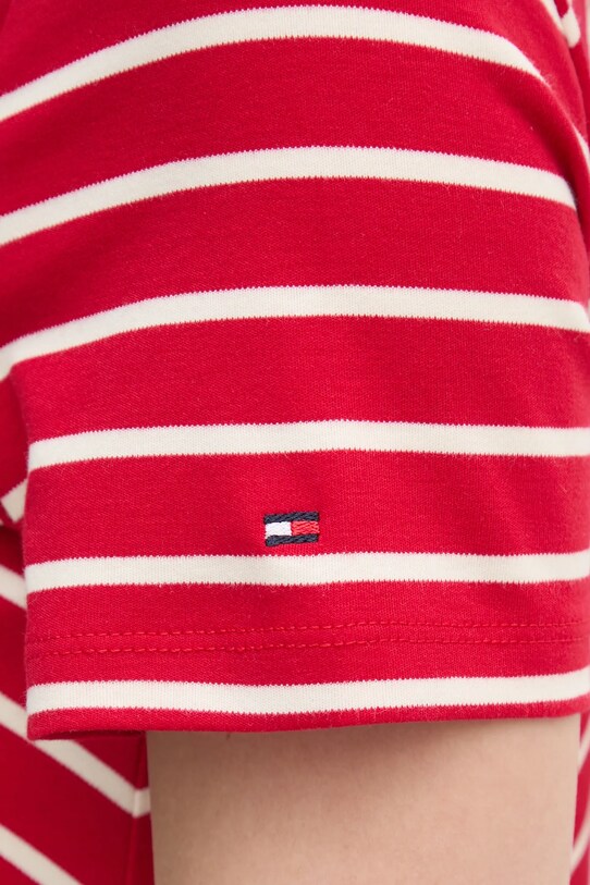 Хлопковое платье Tommy Hilfiger WW0WW45521 красный