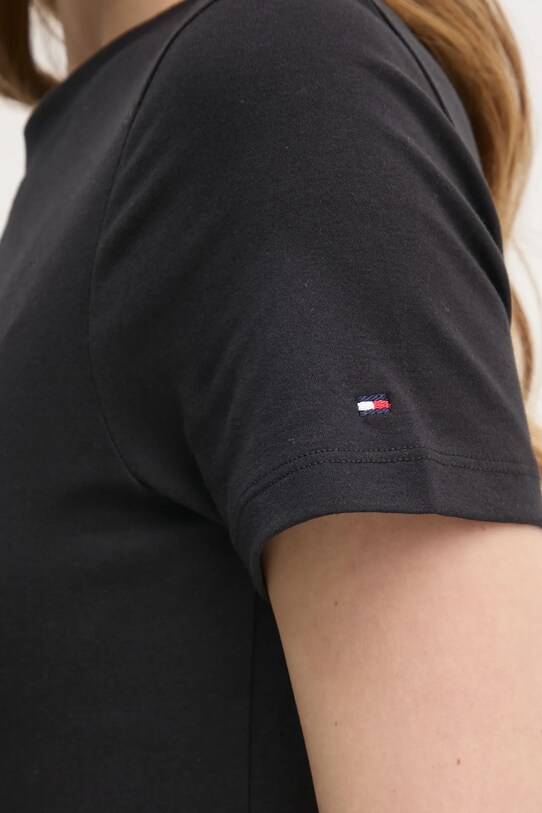Бавовняна сукня Tommy Hilfiger WW0WW45521 чорний