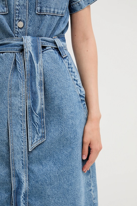 Tommy Hilfiger sukienka jeansowa WW0WW44380 niebieski