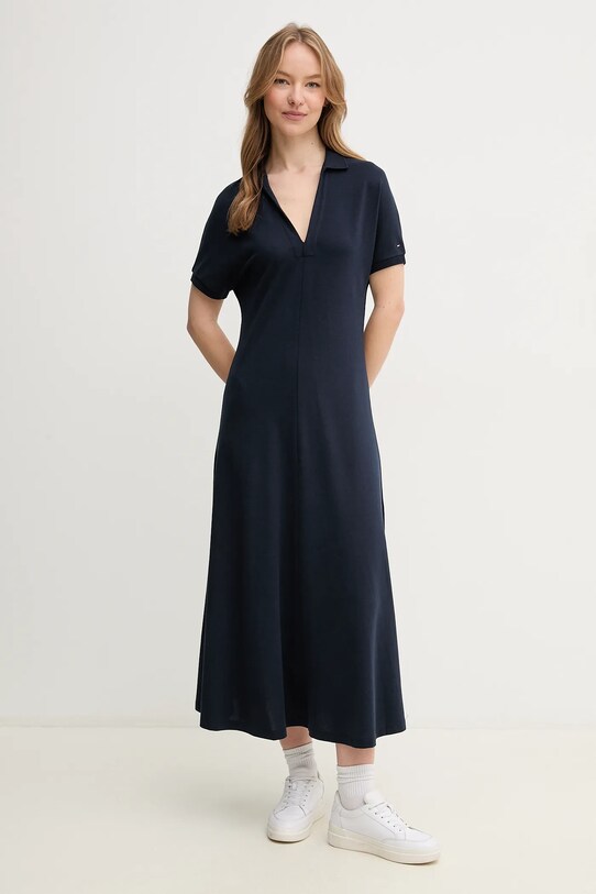 Šaty Tommy Hilfiger tmavomodrá WW0WW44514